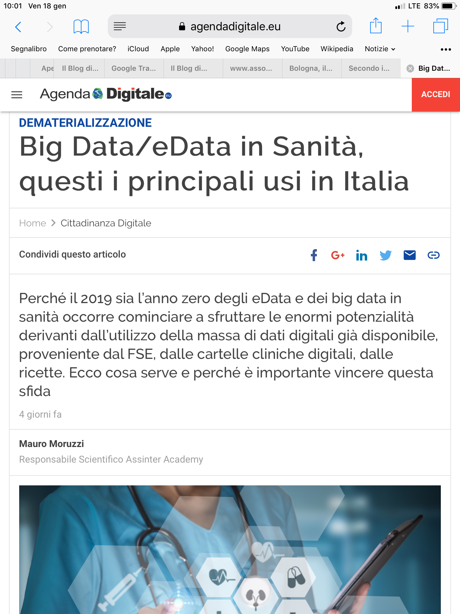 Big Data e Data in Sanità: 2019 Anno Zero?